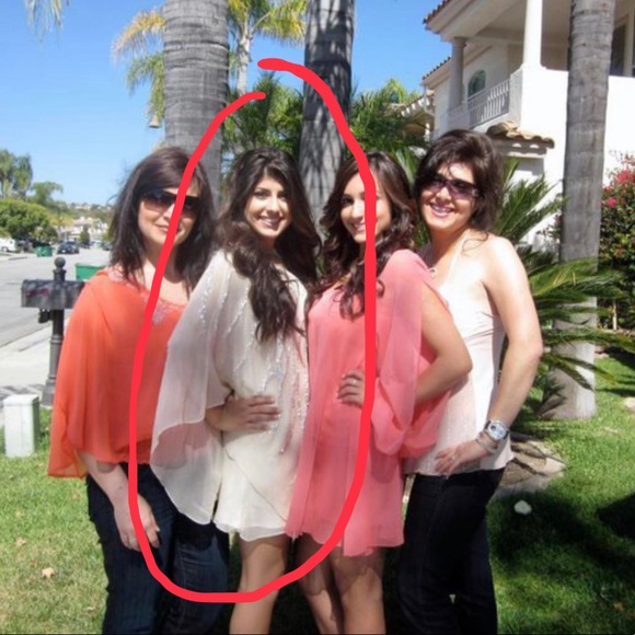 Jovani - Cream One Shoulder Sequins Dress - Picture 2 of 8